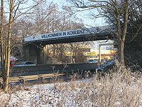 Br&uuml;cke IKEA / B-9 bei Koblenz