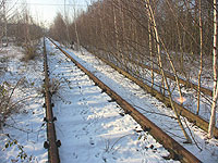 Bahnstrecke bei Ochtendung